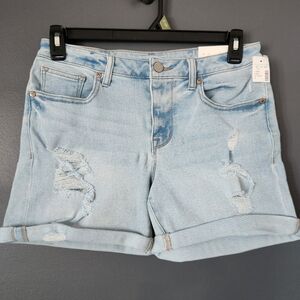 Maurices Women's 4 Vintage Inspired Boyfriend Short Roll Cuff Distressed New NWT